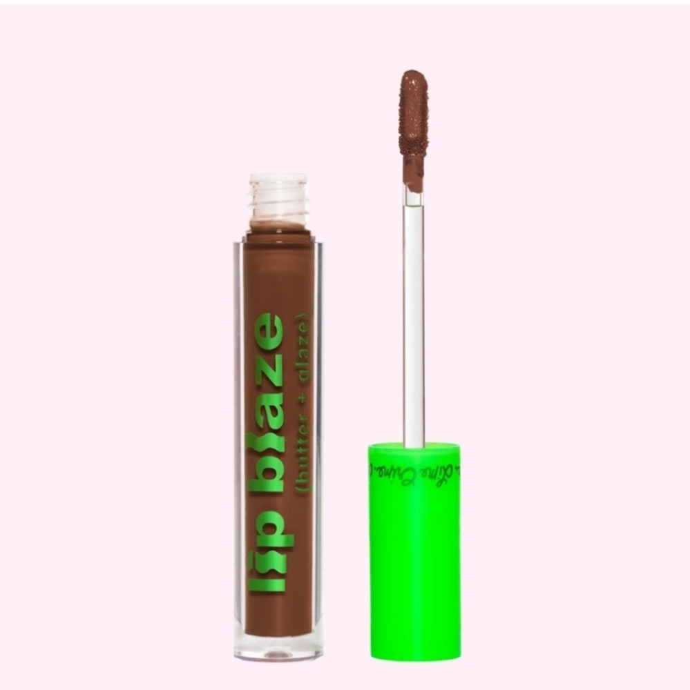 NIB Lime Crime Lip Blaze Butter + Glaze Cream Liquid Lipstick in Olive